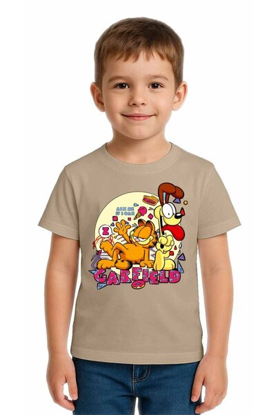 SEDİRLİ Tricou pentru copii unisex Garfield cu imprimeu bumbac moale țesături...