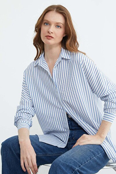 Fulla Moda Striped Oversize Shirt