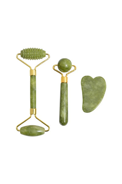 Other Jade roller and shaving knife jade set facial, eye, and neck beauty rol...