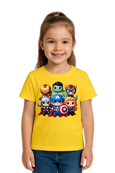 SEDİRLİ Tricou unisex Hulk Captain America Iron Man cu imprimeu pentru copii ...