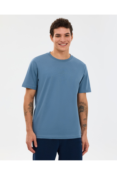 SKECHERS M Essential T-Shirt Erkek Lacivert Tshirt S2510017-0558