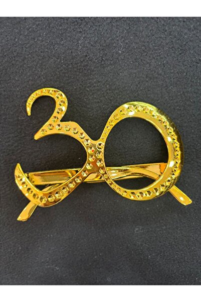 parti sürprizi Gold Color 30Th Birthday Party Glasses 1 Piece