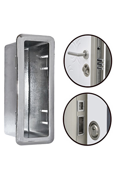 ALETÇANTAM Çelik Kapı Alt Kilit Karşılığı Plastik Damak Sürgü İç Karşılık Kil...