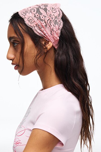 Bershka 2'li dantelli saç bandı