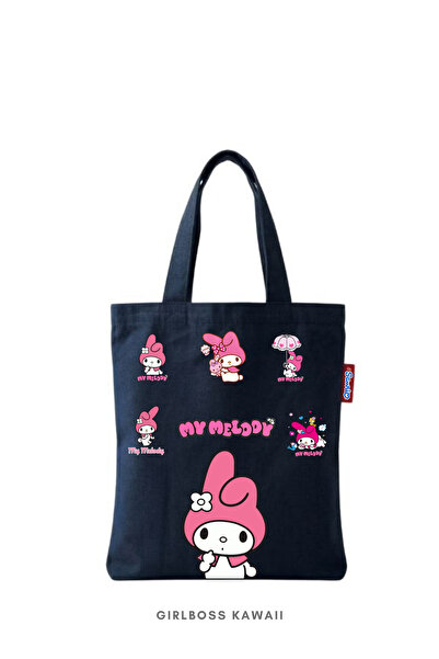 Girlboss Kawaii My Melody Mini Tote Bag/Tablet/Book/Mini Cloth Shopping Bag B...