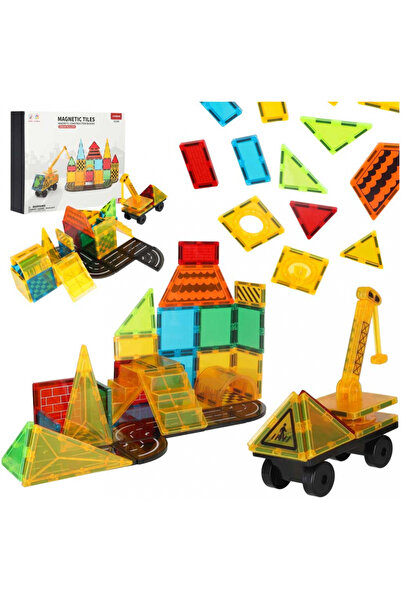 Ikonka Dream Builder μαγνητικό σετ δομικών τουβλακίων για παιδιά, περιλαμβάνε...