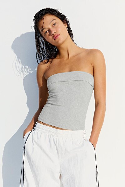 Bershka Parıltılı bandeau top