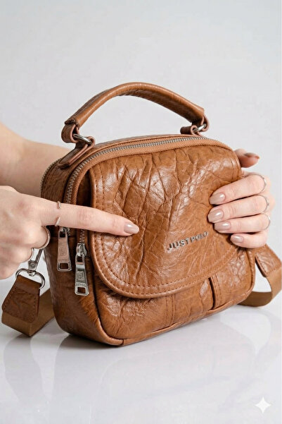 Just Polo Original Soft Leather 5-Compartment Covered Women's Shoulder Bag 23...
