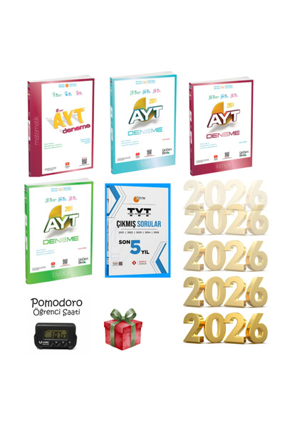 Üç Dört Beş Yayıncılık Üç dört beş AYT MAT-FİZ-KİMY-BİYO BRANŞ DENEME + SONUÇ...