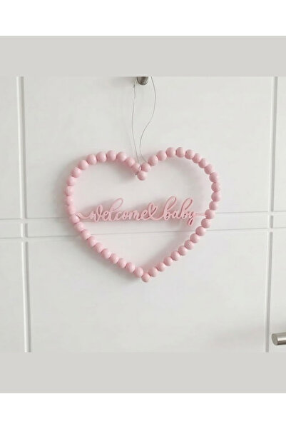 Nova lab Welcome Baby Dekoratif Kapı Süsü – Bebek Odası Kapı ve Masa Süsü – H...