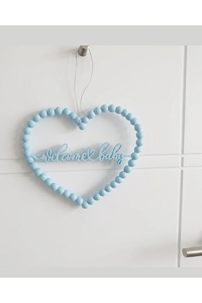 Nova lab Welcome Baby Dekoratif Kapı Süsü – Bebek Odası Kapı ve Masa Süsü – H...