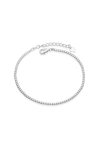 One Gold Silver Tennis Bracelet