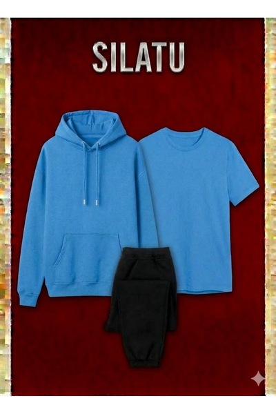SILATU T-Shirt-Sweat- Sweatpants 3-Piece Set