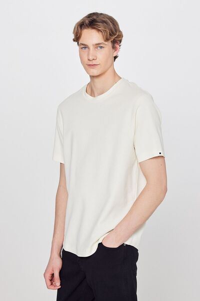 WRANGLER 100% bumbac, croială normală, decolteu tip crew, tricou basic premium