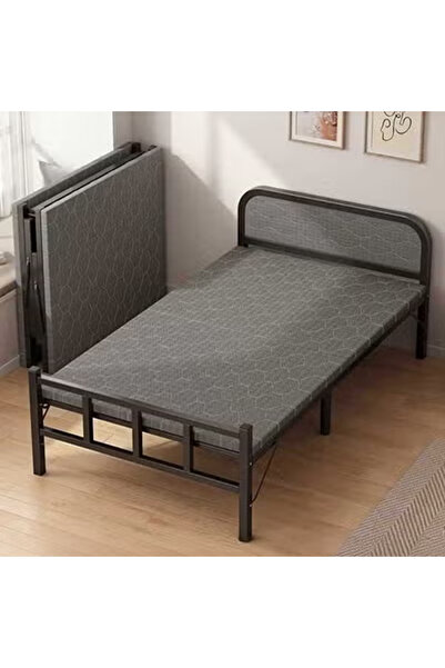 KEKE Portable Foldaway household Simple Bed companion with Lambwool Matress