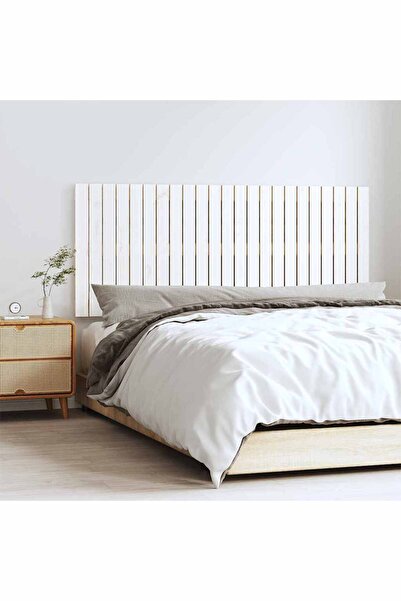 Concept Κεφαλάρι τοίχου, λευκό, 147x3x60 cm, μασίφ ξύλο πεύκου