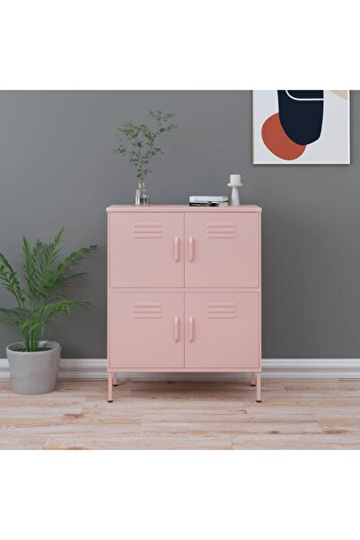 Concept Ντουλάπι αποθήκευσης, ροζ, 80x35x101,5 cm, ατσάλι