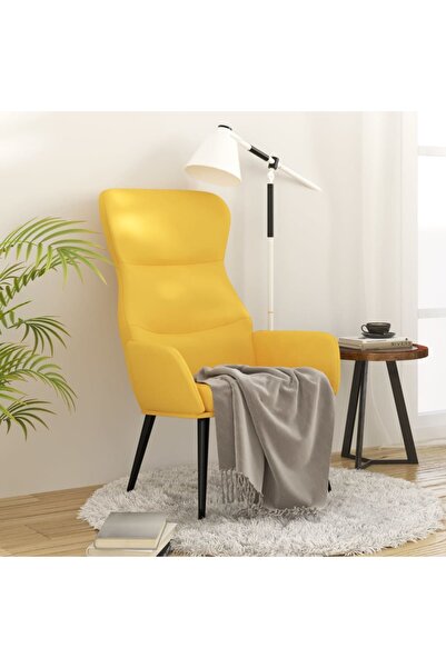 Concept Πολυθρόνα χαλάρωσης, μουσταρδί, ύφασμα