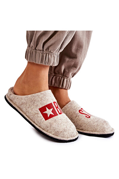 Big Star Shoes Papuci de casă Big Star KK276021 Bej 36
