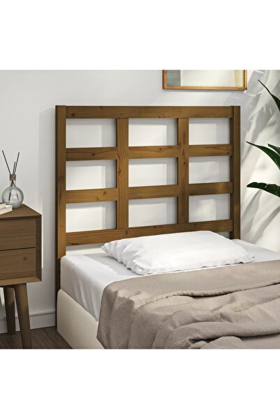 Concept Κομοδίνο, μελί καφέ, 105,5x4x100 εκ., μασίφ ξύλο πεύκου