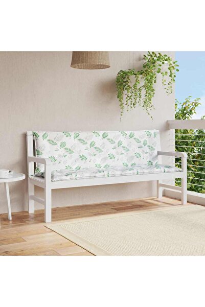 Concept Μαξιλάρια πάγκου κήπου, 2 τεμ., 150x50x7cm, σχέδιο φύλλων, ύφασμα
