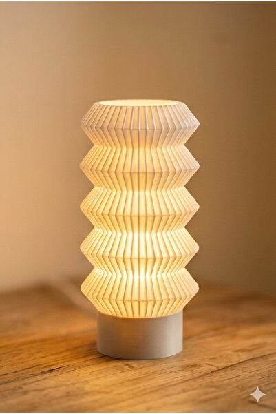 AKT Dekoratif Led Tealight Mumluk | Mini Masa Lambası | Modern Şık Abajur - K...