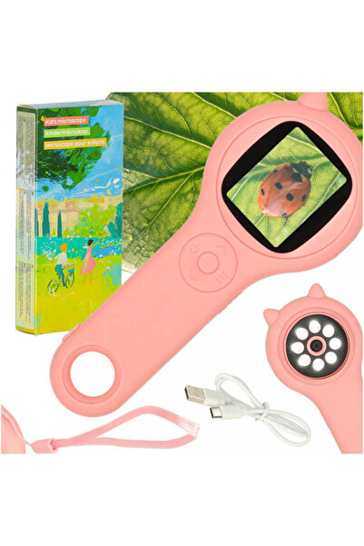 Ikonka Lupa cu microscop digital USB pentru copii, Ikonka, claritate de 2 MP,...