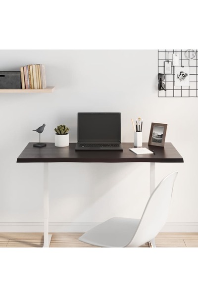 Concept Επιφάνεια τραπεζιού, 100x50x2 cm, γκρι, ξύλο δρυός με οργανική επεξερ...