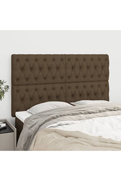 Concept Tăblii de pat, 4 buc, maro închis, 72x7x78/88 cm, textil