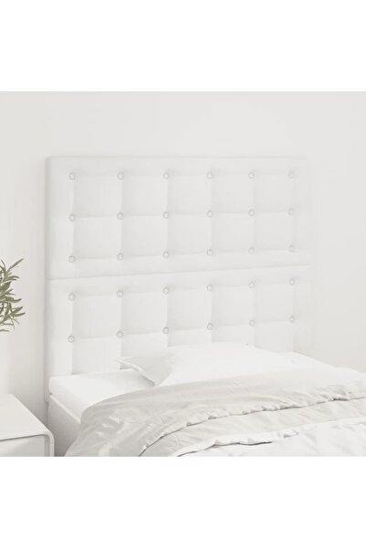 Concept Tăblii de pat, 2 buc, alb, 90x5x78/88 cm, piele ecologică