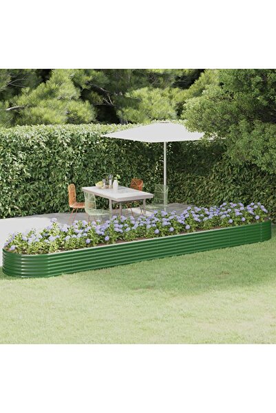 Concept Πράσινη γλάστρα κήπου 507x100x36cm ηλεκτροστατικά βαμμένη από ατσάλι