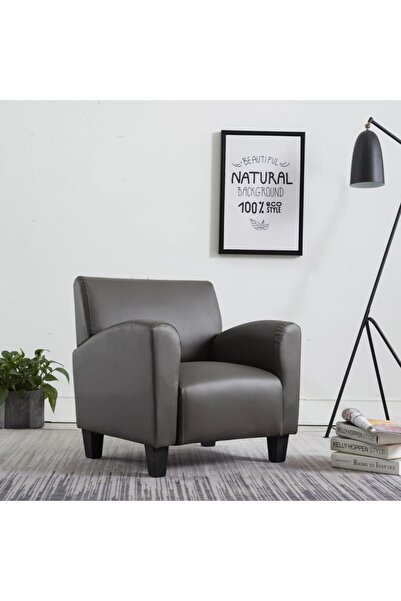 Concept Πολυθρόνα, γκρι, οικολογικό Δερμάτινο