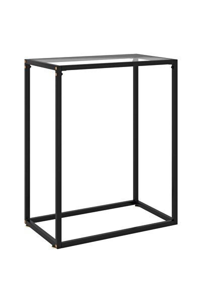 Concept Τραπέζι κονσόλας, Διαφανές, 60x35x75 εκ., σκληρυμένο γυαλί