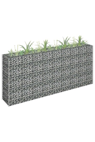 Concept Υπερυψωμένο κρεβάτι από συρματοκιβώτιο, 180 x 30 x 90 cm, γαλβανισμέν...