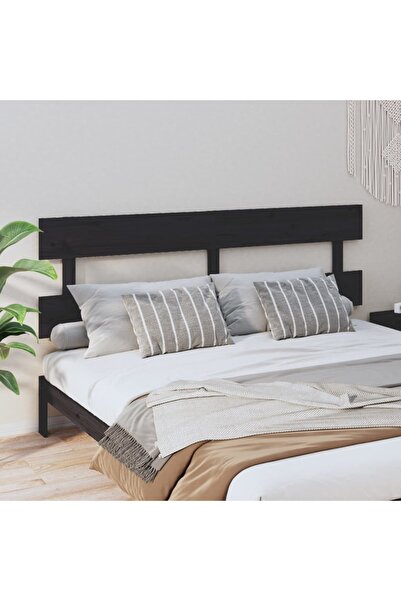 Concept Κομοδίνο, μαύρο, 184x3x81 cm, μασίφ ξύλο πεύκου