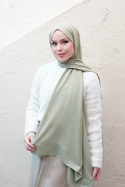 efdal şal eşarp Line Pattern Modal Jacquard Shawl