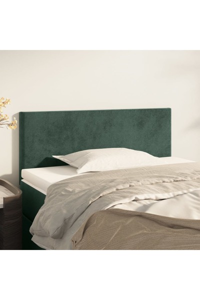 Concept Tăblie de pat, verde închis, 100x5x78/88 cm, catifea
