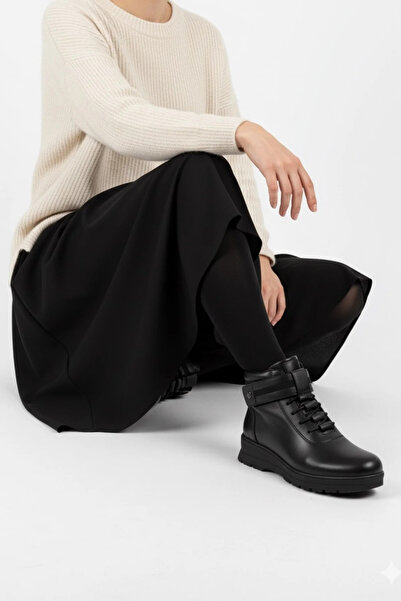 Voyager Z438 Women's Thermo Sole Genuine Leather Comfortable Sole Mother Boots