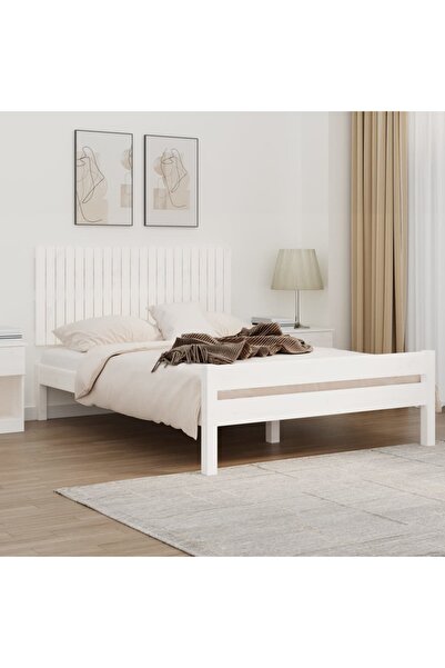 Concept Κεφαλάρι τοίχου, λευκό, 140x3x60 cm, μασίφ ξύλο πεύκου