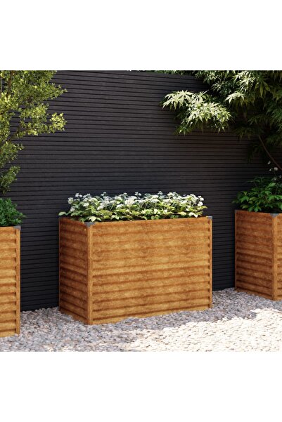 Concept Strat înălțat de grădină, 100x50x69 cm, oțel corten