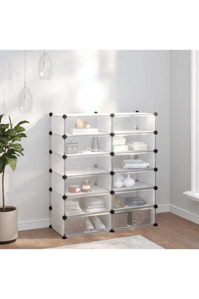 Concept Ράφι παπουτσιών, Διαφανές, 94,5x36,5x106 εκ., PP