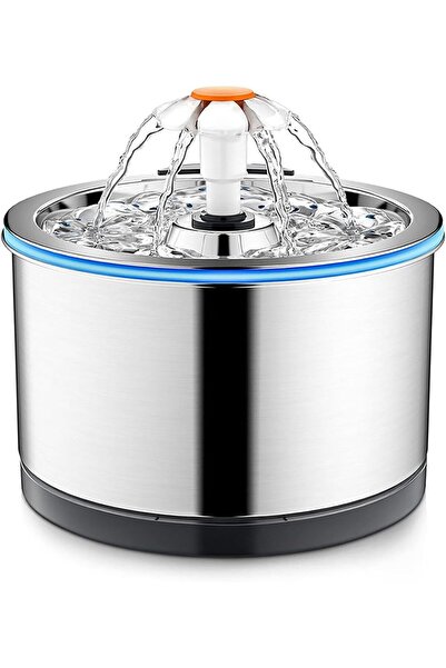 Arabest نافورة مياه للحيوانات الأليفة مصنوعة من الفولاذ المقاوم للصدأ، فائقة ...