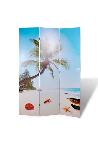 Concept Paravan de cameră pliabil, 120 x 170 cm, plajă