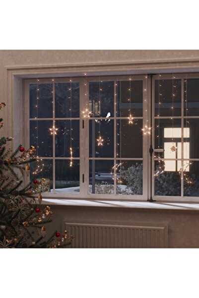 Concept Lumini lună și stele, 138 LED-uri, alb cald, cu telecomandă