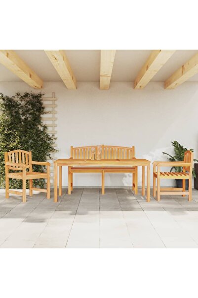 Concept Set mobilier pentru grădină, 4 piese, lemn masiv de tec