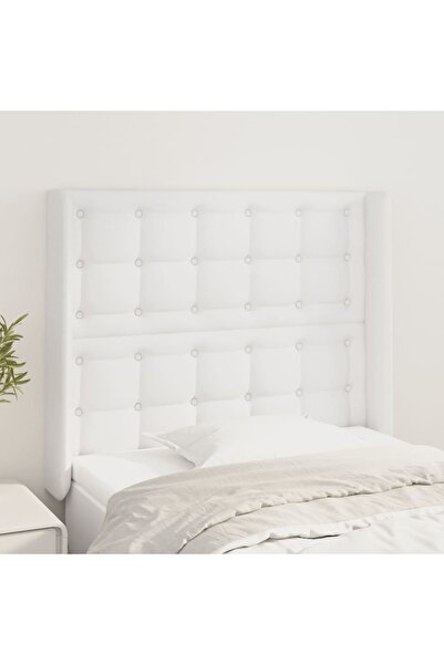 Concept Κομοδίνο με φτερά, λευκό, 93x16x118/128 cm, Δερμάτινο