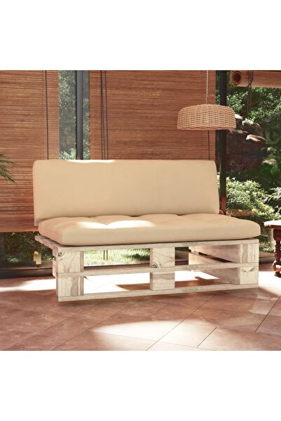 Concept Καναπές κήπου από παλέτες, επεξεργασμένο ξύλο πεύκου
