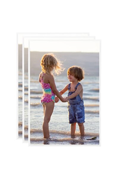 Concept Κορνίζες κολάζ φωτογραφιών για τοίχο/τραπέζι, 3 τεμ., λευκές, 21x29,7...