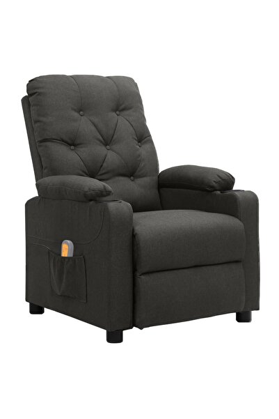 Concept Πτυσσόμενη πολυθρόνα μασάζ, σκούρο γκρι, ύφασμα