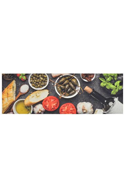 Concept Πλενόμενο Χαλί κουζίνας Κρασί & Δείπνο, 60x180εκ., Βελούδο